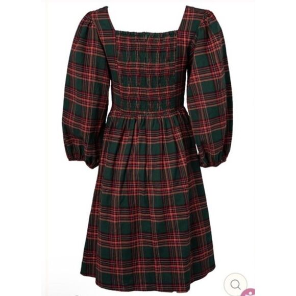 NWT Ivy City Co. MARGO SHORT DRESS IN GREEN PLAID sz 5X - Picture 10 of 14